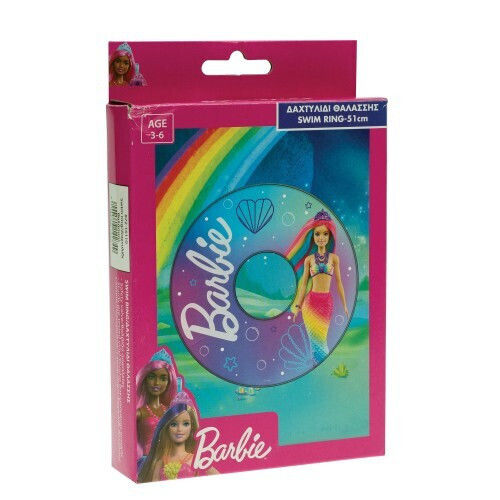 Gim Barbie Παιδικό Σωσίβιο Κουλούρα Barbie με Διάμετρο 51εκ. για 3-6 Ετών