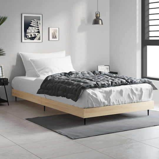 Bed Base Single made of Wood Brown 90x200cm.