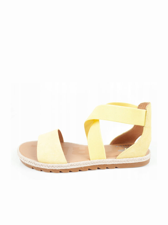 Sorel Ella II Women's Flat Sandals In Yellow Colour