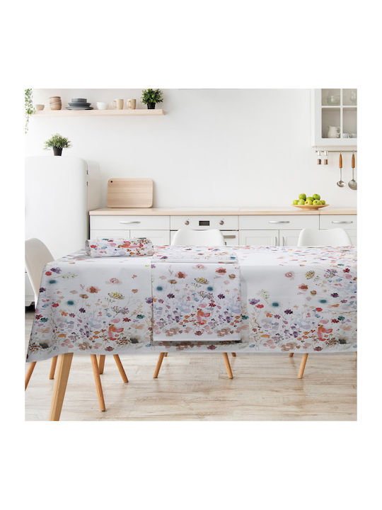 Das Home Tischtuch 0644 Εκρού / Λιλά / Σομόν 140x240cm