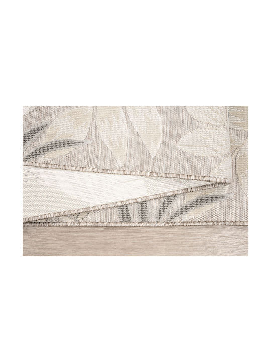 Newplan 65256B Summer Bedroom Rug Set Wicker Garden Beige 3 Pieces [2x(67x140cm)-1x(67x210cm)]