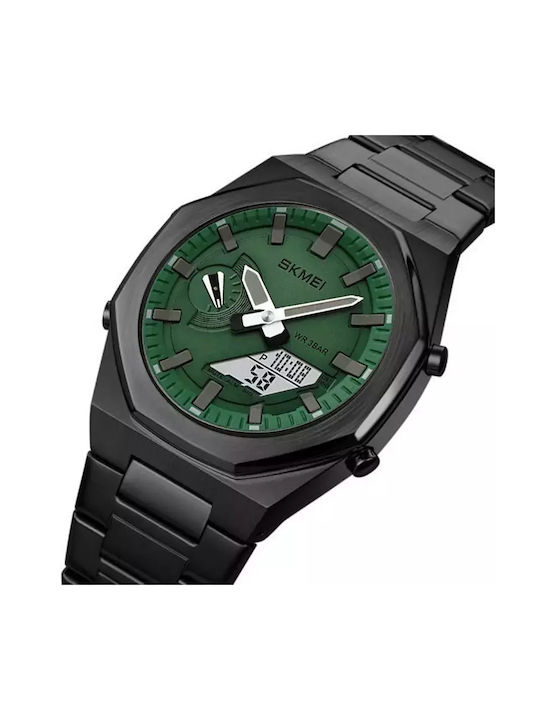 Skmei 1816 Watch Battery with Metal Bracelet Green