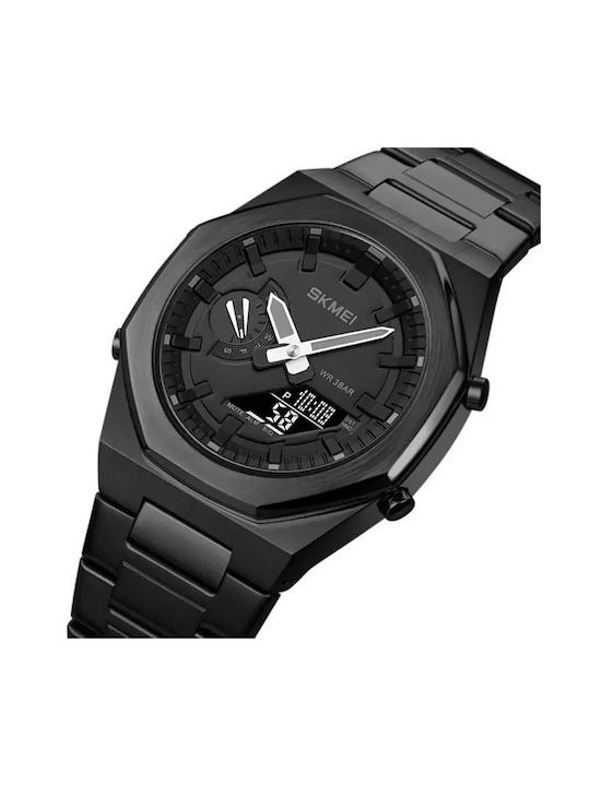 Skmei 1816 Watch Battery with Black Metal Bracelet