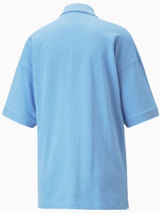 Classics Women's Pique Short Sleeve Shirt Light Blue