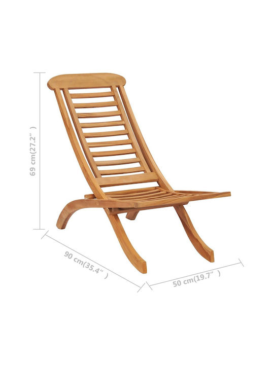 Scaun de exterior Lemn Maro 50x90x69cm