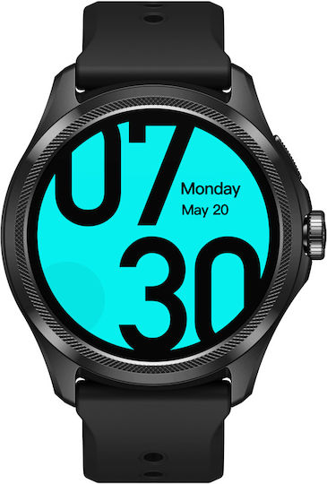 Ticwatch Pro 5 Aluminium 48mm Waterproof Smartwatch with Heart Rate Monitor (Black)