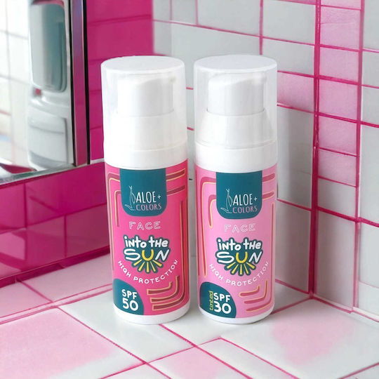 Aloe Colors Into The Sun Sunscreen Cream Face SPF50 50ml