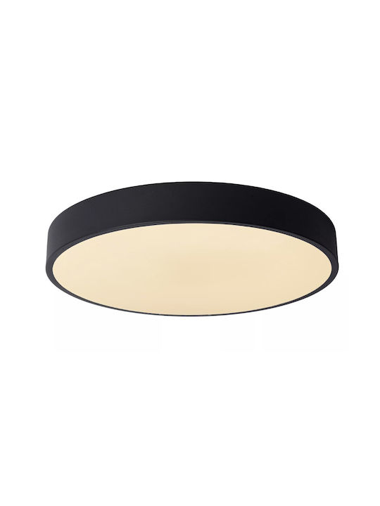 Lucide Lightning Unar Modern Plastic Ceiling Light with Integrated LED 39.5pcs Black