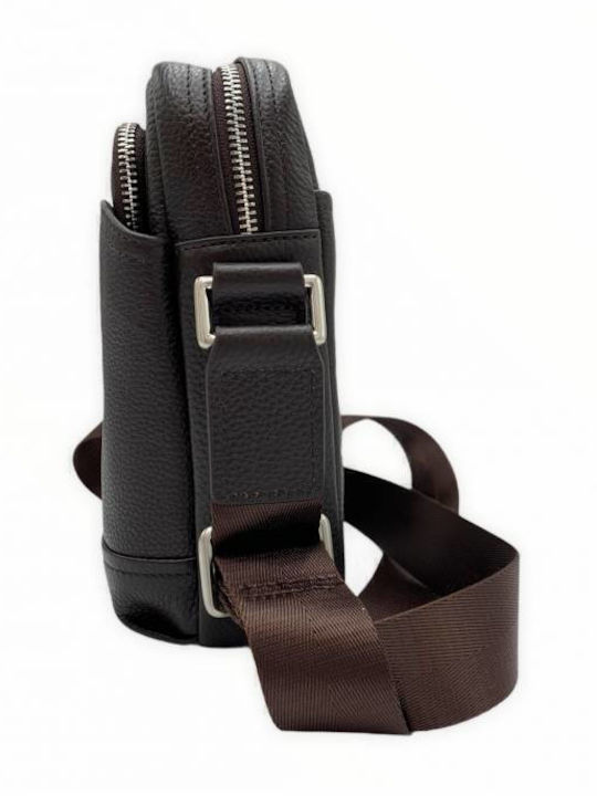 Leather Men's Bag Shoulder / Crossbody Brown