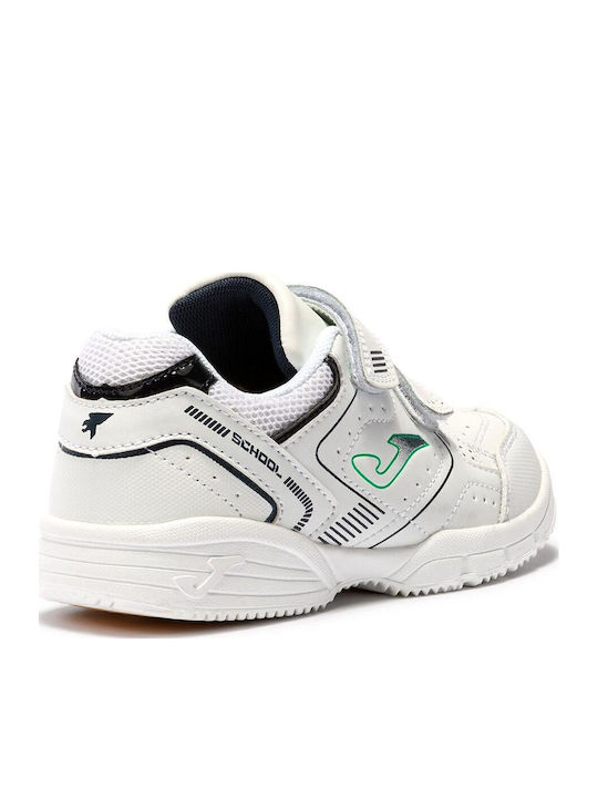 School Jr Παιδικά Sneakers με Σκρατς Λευκά