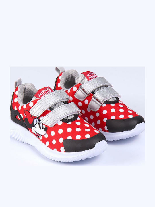 Minnie Mouse Adidași Copii Cu Închidere Hoop & Loop Roșii