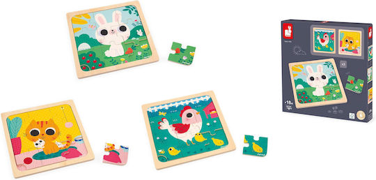 Wooden Kids Puzzle for 1.5+ years+ Years 27pcs Janod