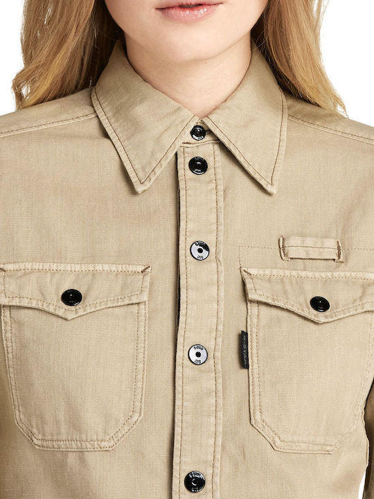 Women's Long Sleeve Shirt Beige