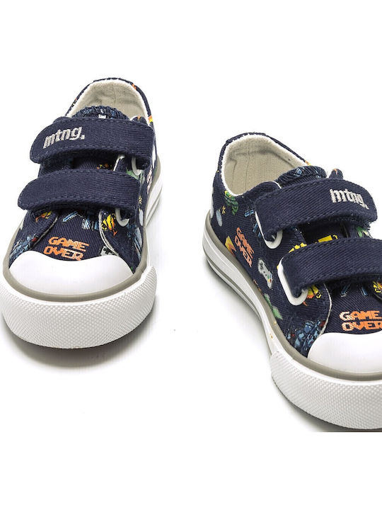 Παιδικά Sneakers με Σκρατς Navy Μπλε