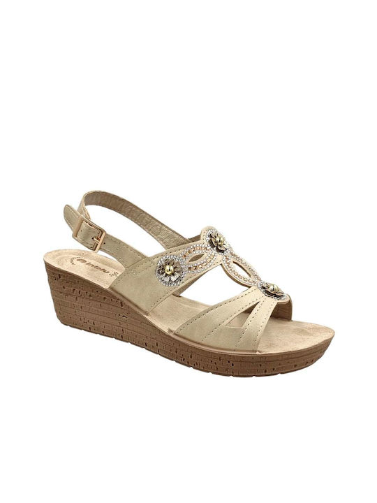 Inblu Women's Platform Shoes Sand