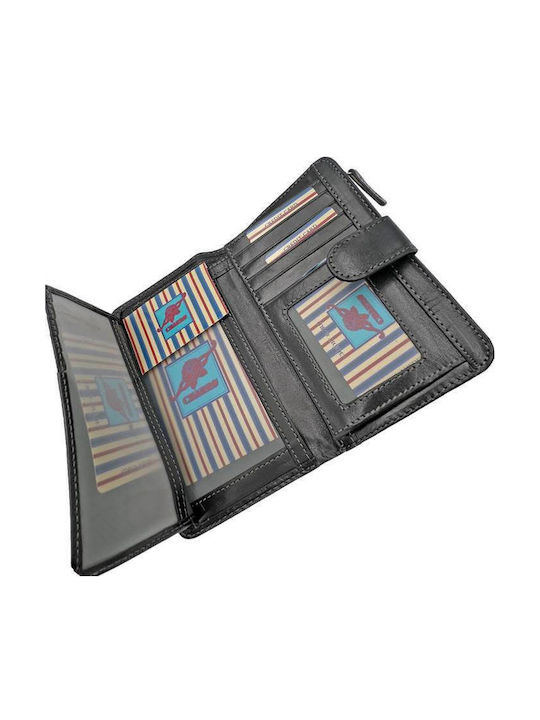Large Leather Women's Wallet Classic Black