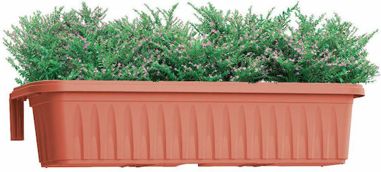 Bama ITALY Blumenkasten Kunststoff Orange 50x20x18.5cm.