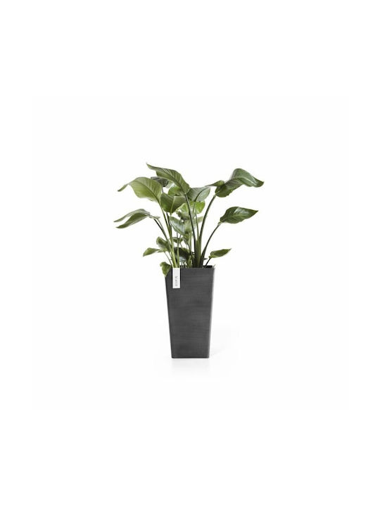 Ecopots Rotterdam Mid High 56 Dark Blumentopf 30x56cm in Gray Farbe 74.023.56A