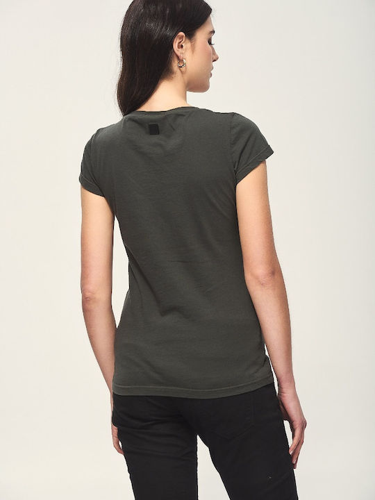 Edward Jeans Joar Damen T-shirt Army