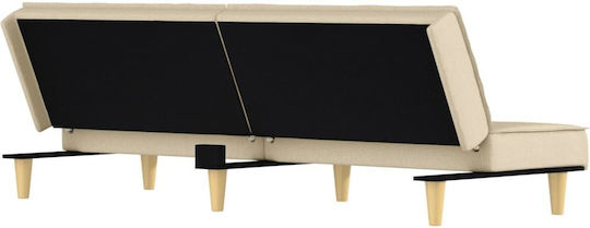 Canapea Cu Două Locuri Pat Ecru 200x89x70cm