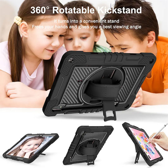 Techsuit StripeShell Back Cover Ανθεκτική Ροζ (Galaxy Tab S8+)