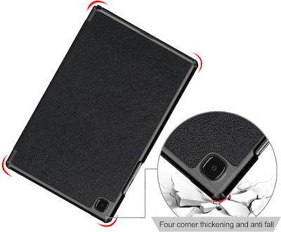 Techsuit FoldPro Flip Cover Δερματίνης Μαύρο (Galaxy Tab A7)