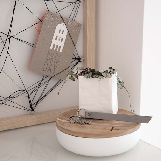 Raeder Διακοσμητικό Βάζο Πορσελάνης Poetry Bag Λευκό 8.5x6.5xΥ10.5cm