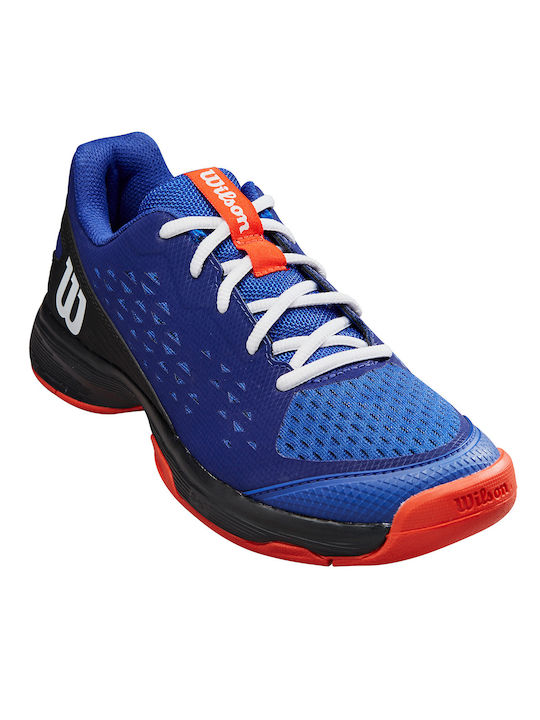 Wilson Αθλητικά Παιδικά Παπούτσια Τέννις Rush Pro 4.0 Μπλε