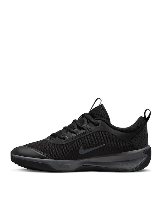 Omni Multi-Court Kids Sports Shoes Running with Laces Black