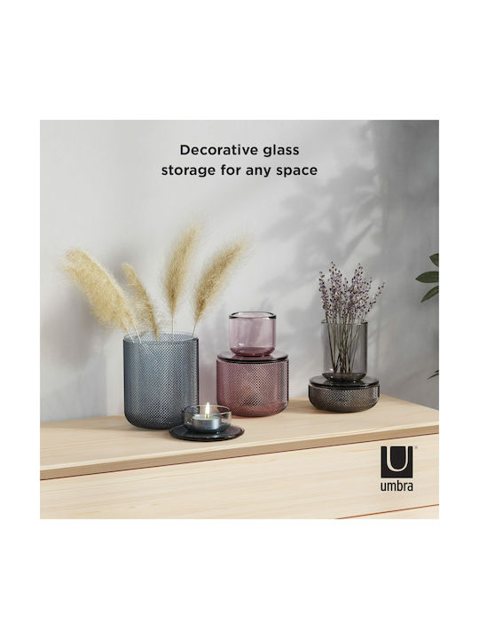 Umbra Decorative Vase Allira Blue 10.8x10.8x15.9cm