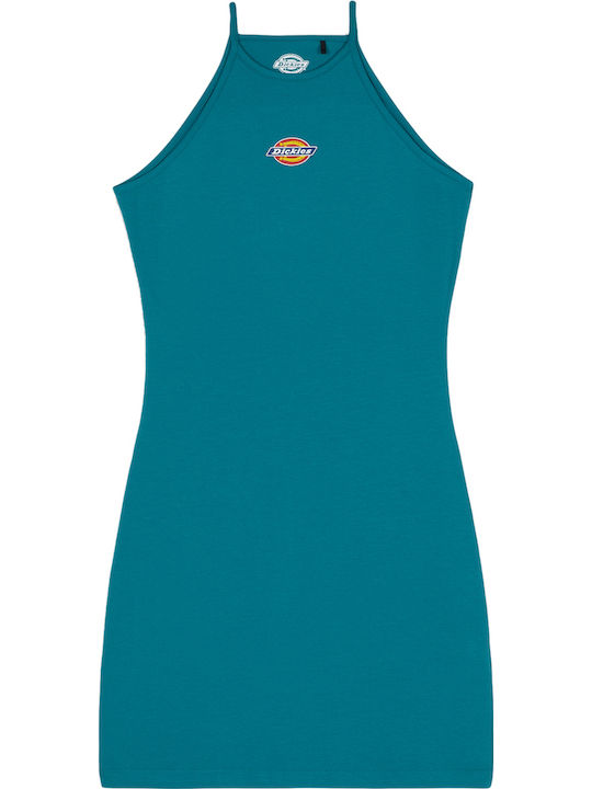 Chain Lake Καλοκαιρινό Mini Φόρεμα Μπλε