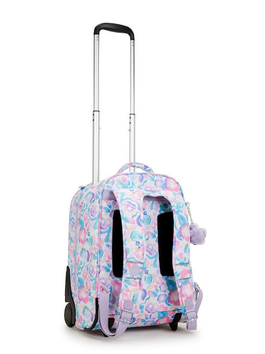 Kipling Sari School Bag Trolley Elementary, Elementary Aqua Flowers