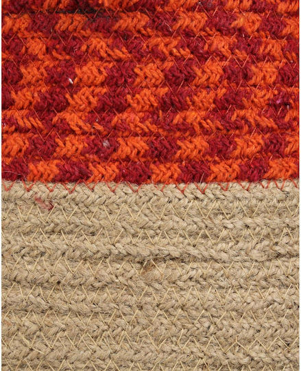 Zaros Σετ Διακοσμητικά Καλάθια Υφασμάτινα Κόκκινο 25x25εκ. 3τμχ
