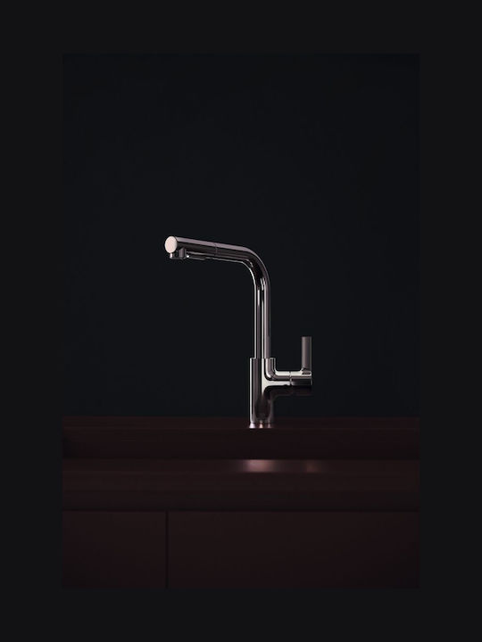 Ideal Standard Gusto Μπαταρία Κουζίνας Πάγκου Ασημί