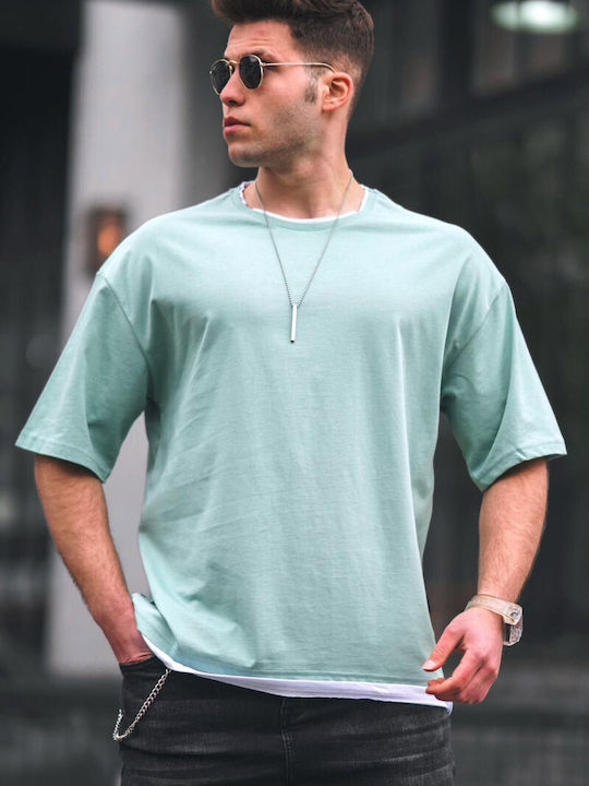 madmext Men's Short Sleeve T-shirt Mint