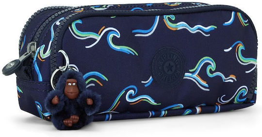 Kipling Gitroy Federmäppchen mit 3 Fächern Fun Ocean