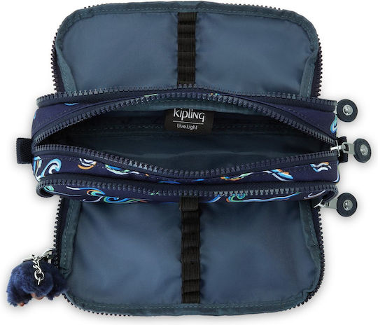 Kipling Gitroy Federmäppchen mit 3 Fächern Fun Ocean