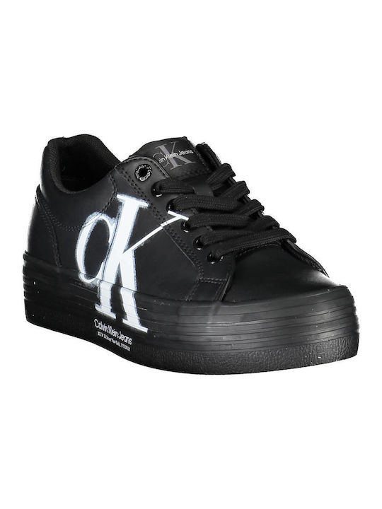 Calvin Klein Sport Γυναικεία Flatforms Sneakers Μαύρα