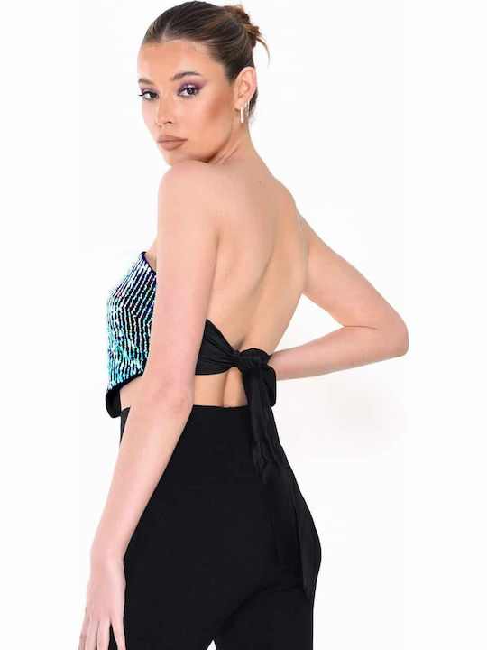 Γυναικείο Καλοκαιρινό Crop Top Πολύχρωμο