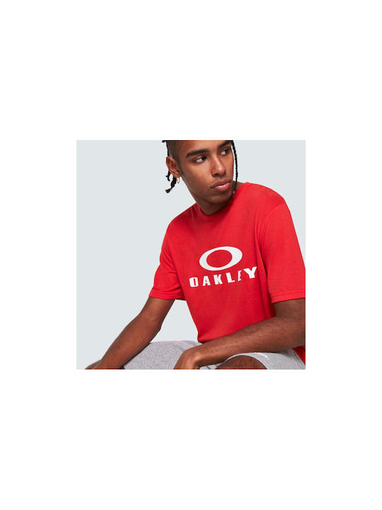 Oakley Bark Ανδρικό T-shirt Κοντομάνικο Κόκκινο