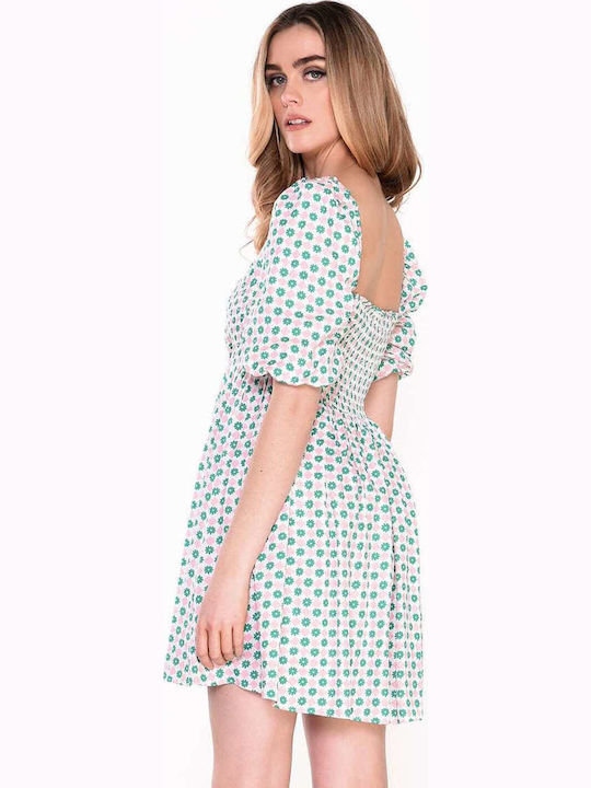 Sommer Mini Kleid Rosa