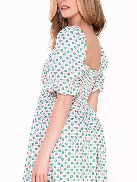 Sommer Mini Kleid Rosa
