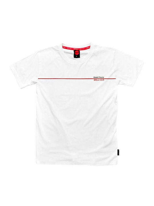 Ozoshi Senro Men's Short Sleeve T-shirt White