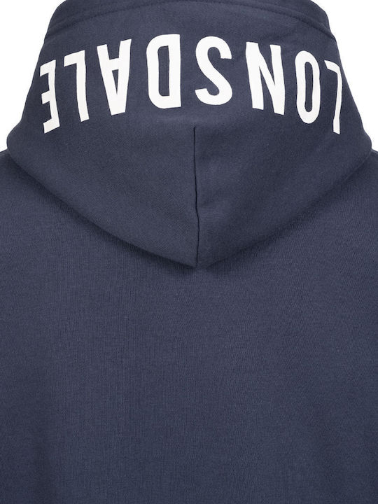 Achow Φούτερ με Κουκούλα Navy Μπλε