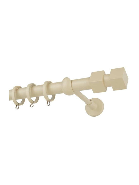 Zogometal Metallic Curtain Pole Color More Mat Collection Single Φ25mm 160cm Ivory Coast