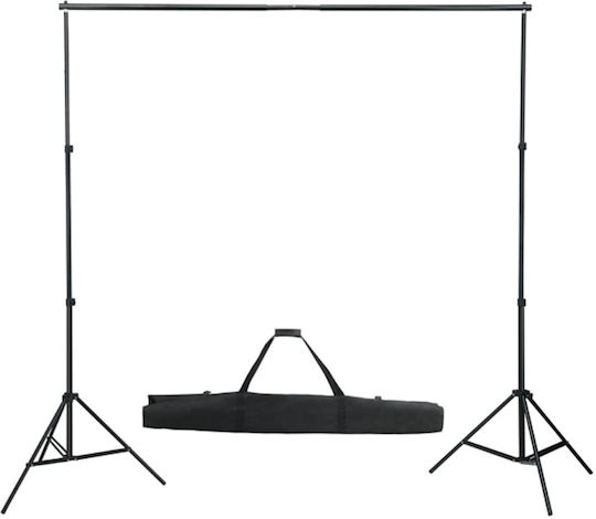 vidaXL Комплект Фотографско Студио Set Светлини & Фон Комплект осветление за студио