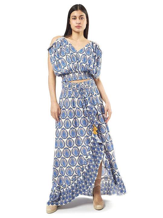 Set with Skirt Blue