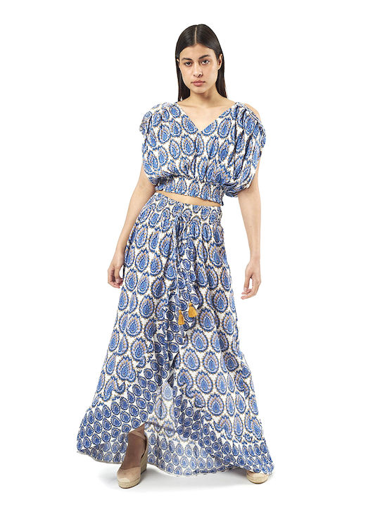 Set with Skirt Blue