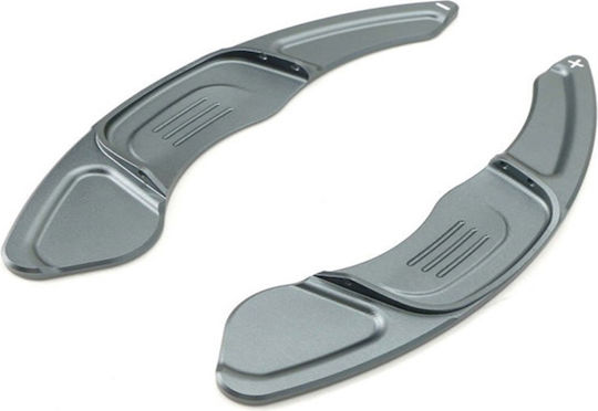 Carner Steering Wheel Decoration Paddles Shift for VW Golf VII 2013-2017 / VW Tiguan 2017 Silver in Silver Color 0029792