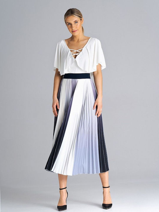 Figl M944 Pleated Midi Skirt